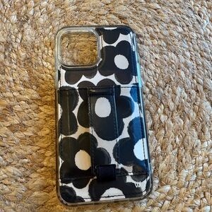Black and White Polka Dot iPhone Case with Glossy Finish